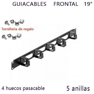 Panel de Gestión de Cables de 19 Pulgadas para una Configuración Organizada de Racks de Servidores - Product Image 1