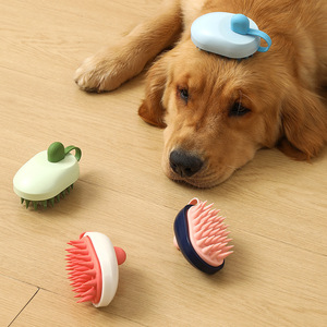 Cepillo de Aseo para Mascotas de Silicona y Cuero Sintético Suave, Impermeable y Ecológico, con Función de Masaje para Perros y Gatos, para Uso en el Baño - Product Image 3