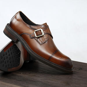 Chaussures d'affaires de haute qualité avec absorption des chocs et surface imperméable, chaussures formelles pour hommes, chaussures en cuir - Product Image 1