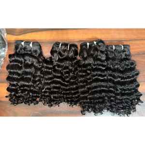 100% Remy Raw Indian Temple Hair Bundle Top Seller Extensions de cheveux humains au corps lâche avec Style de vague naturelle - Product Image 4