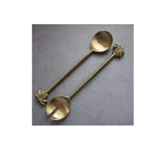 Ensemble de 2 serveurs à salade en acier moderne, service de salade en laiton de qualité supérieure avec taille personnalisée Offre Spéciale - Product Image 6