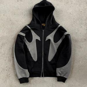 Venta al por mayor sudadera Zip Up vacaciones doble Panel con capucha cremallera para hombres mujeres colores personalizados Navidad sudaderas con capucha - Product Image 2