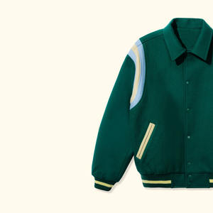 Chaquetas Varsity de Piel de Oveja Antibacterianas de Alta Calidad para Hombre y Mujer, Nuevo Estilo con Cuello Alto, Todas las Tallas y Colores, Lana de Baja Densidad - Product Image 3