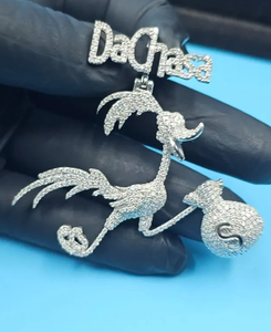 จี้เพชรโมอิส925จี้เงินสเตอร์ลิงสร้อยคอจี้เพชรเครื่องทดสอบเพชรแบบผ่านเครื่องเพชร - Product Image 3