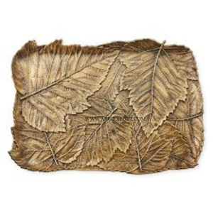 Bandeja de servicio de comida de forma ovalada de oro clásico La mejor calidad con hoteles y restaurantes Bandeja de metal para servir comida El mejor precio en la India - Product Image 3