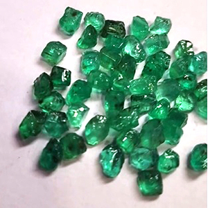 Émeraude verte, pierre naturelle semi-transparente de Colombie, pierre précieuse de 320 à 350 ct, certifiée en vrac, collection rare MAC - France