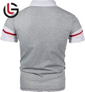 เสื้อโปโลผ้าฝ้ายออร์แกนิคสำหรับผู้ชายเสื้อถักผ้าสแปนเด็กซ์100% สั่งพิมพ์โลโก้ได้ตามต้องการ - Product Image 3