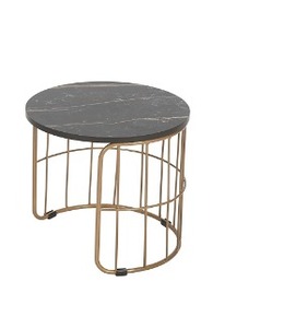 Table basse en marbre noir, accessoires pour la maison, meubles modernes, tables décoratives, style gigogne - Product Image 3
