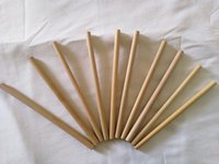 Pailles en bambou bio avec logo personnalisé et brosse en noix de coco, biodégradables et réutilisables, longueur 200 mm, de Eco2go Vietnam