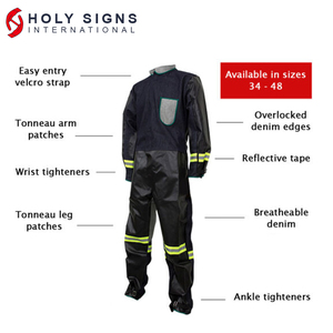 Combinaisons de protection anti-sable imperméables de haute qualité, en tissu non tissé, taille 2XL, logo personnalisé, protection de sécurité, fabriqué au Pakistan - Product Image 2