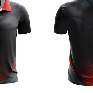 Maillot de sport unisexe imprimé en polyester 100% écologique, design personnalisé, manches courtes - Product Image 6