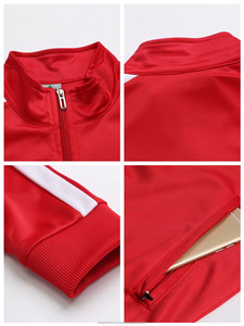 ชุดเสื้อฮู้ดลำลองของผู้ชายเสื้อสเวตเตอร์พิมพ์ลายฟุตบอลมีซิปชุดวอร์มธรรมดาสำหรับคุณแม่การวิ่งออกกำลังกายขายส่งโลโก้ที่กำหนดเอง - Product Image 5