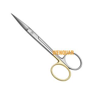 กรรไกรตัดเยื่อฟัน Super Cut ขนาด 11.5 ซม. เกรดพรีเมียม สแตนเลสสตีล ห่วงทองด้านเดียว สำหรับงานทันตกรรมและทางการแพทย์ - Product Image 5