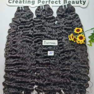 วิกผมคนผมหยิกชาวเวียดนามช่อผมดิบเป็นลอนสำหรับชาวพม่า - Product Image 5