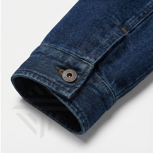 Veste en jean pour homme de haute qualité, best-seller, nouveau design, 100% coton, col montant, vêtement d'extérieur tendance - Product Image 6