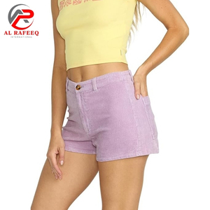 Pantalones cortos de verano clásicos para hombre personalizados, con cordón en la cintura, bolsillos laterales, pantalones cortos de pana de algodón vintage - Product Image 4