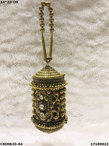 Designer Handmade Stylish Floral Metal Clutches Exclusive Women's Evening <b>Bags</b> Pearl <b>Wedding</b> Bridal Purse with Mother Pearl - Product Image 3