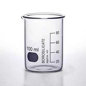 Vaso de precipitados de vidrio borosilicato de 100 ml para laboratorio químico con graduación clara - Product Image 5