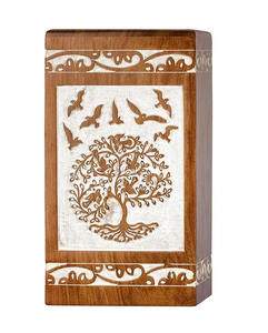 Urnas de cremación de madera de estilo americano moderno hechas a mano de gran calidad para adultos masculinos y femeninos urnas decorativas - Product Image 4