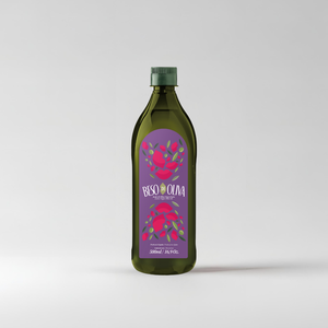 Bertoli Aceite de Oliva Puro 1L Botella PET "Beso De Oliva" para Cocinar y Freír Aceite a Base de Plantas - Product Image 1