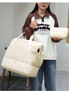 Venta al por mayor de impresión personalizada de moda bolsa de lona de diseño de tendencias impermeable portátil Oxford equipaje gimnasio deporte bolsa de viaje - Product Image 3