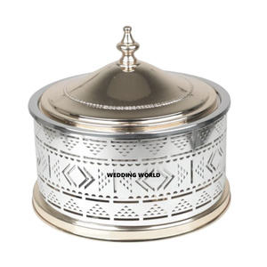 Excellent Quality Stainless Steel Metal Casseroles Handmade Stylish And Fancy <b>Table</b> Ware New Wholesale Metal Food Warmer - Product Image 1