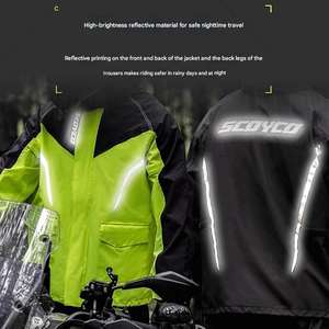 Saiyu Heavy Grade Summer Deux-Pièces Auto Racing Gear pour Hommes et Femmes Imperméable <span class=keywords><strong>Moto</strong></span> Imperméable <span class=keywords><strong>Pantalon</strong></span> avec Couverture Avant Chaussure - Product Image 4