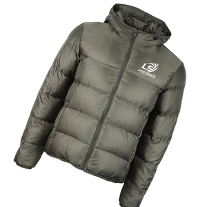 Chaquetas para Hombre, Chaqueta Acolchada Ligera con Capucha Personalizada, Chaqueta de Poliéster con Relleno de Burbujas y Parche con Logotipo para Hombre - Product Image 2