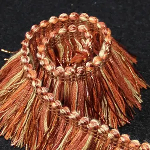 Garniture décorative de tresse de gland de franges de lingot pour la tapisserie d'ameublement d'habillement de textile à la maison OEM ODM fournisseur de logo personnalisé - Product Image 2
