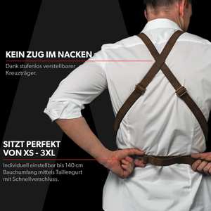 Professional <b>Leather</b> <b>Apron</b> for Heavy-Duty Use Rustic Customized Logo Printed <b>Leather</b> <b>Apron</b> for Grilling and BBQ Enthusiasts - Product Image 3