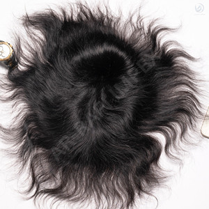 Full Lace Patch <b>Men's</b> Toupee Indian Remy Hair with Technique Straight Texture 100% Density Premium quality <b>mens</b> toupee - Product Image 3