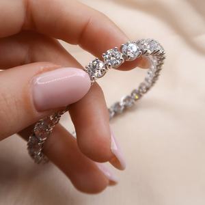 Radiant Lab 22 Ct VS1 E Tennis Bracelet 14K <b>White</b> Gold IGI Certified Brilliant Cut Luxury Diamond Bracelets Bangles Wholesale - Product Image 6