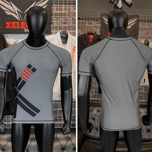 Rashguard pour hommes jiu jitsu kimono à manches longues Rash Guard Fight Wear Compression Full Printing Boxing Shirt MMA Bjj Rash Guards - Product Image 6