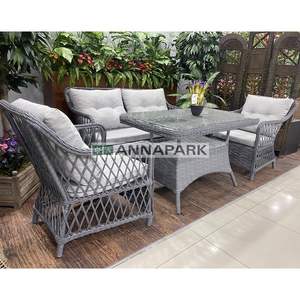 Annapark Bahama Rattan Balcony Garden 2-Seat Sofa and Table Set - Product Image 3