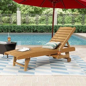 Chaise longue en teck fabriquée en Indonésie - Product Image 6