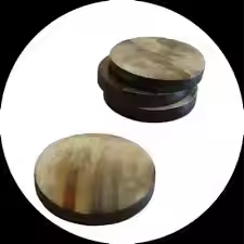 Dessous de verre en noyer Vaisselle de qualité d'exportation indienne Sous-verres en pierre à thé en corne pour la maison et le restaurant Utilisation par l'artisanat en croissant - Product Image 5