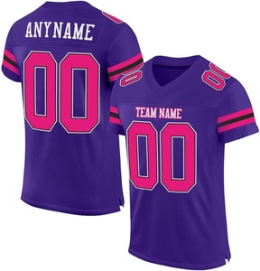 Camisetas de Fútbol Americano Personalizadas OEM 2026 de Secado Rápido, Transpirables, que Absorben la Humedad, Tela 100% Poliéster, Impresión por Transferencia de Calor - Product Image 2