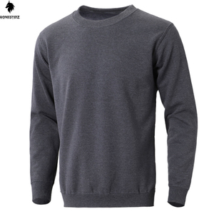 Logo personnalisé 300GSM 100% coton ras du cou sweat hommes décontracté hiver brodé lourd goutte épaule tissu polaire - Product Image 1