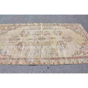 พรมขนสัตว์สีเบจสีน้ำตาลคลาสสิกขนาด4.9x9.4ฟุตแนววินเทจสไตล์ตุรกีสานเรียบมีลวดลายเย็บปะติดปะต่อกันสำหรับห้องนั่งเล่นห้องโถงของตกแต่ง - Product Image 4