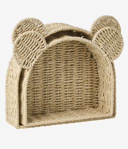 Estante de pared de cuerda de papel en forma de oso al mejor precio, estante de almacenamiento de papel tejido a mano para habitación de niños o guardería, decoración del hogar de Vietnam - Product Image 5