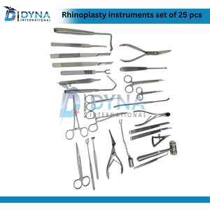 Juego de instrumentos de rinoplastia Manual de acero inoxidable de alta calidad, 25 uds., Kit de cirugía plástica Nasal y Facial - Product Image 5