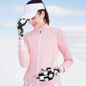 Main gauche imprimé en plein air entraînement en cuir de mouton Golf Supplie professionnel respirant tissu doux impression personnalisée gant de Golf femme - Product Image 6