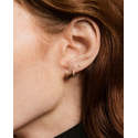 Bijou de corps en or 14 carats avec diamant de laboratoire, clou hélice plaqué or rose, cadeau de mariage, bijou de piercing de studio. - Product Image 6