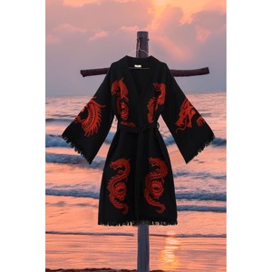 Robe de plage Varol Organic 100% coton à col kimono - Viserion Premium - Product Image 4