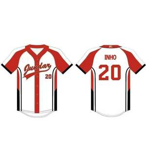 เสื้อเบสบอลคอวีของผู้ชายเสื้อกีฬาวินเทจแห้งเร็วระบายอากาศได้ดีพิมพ์ดิจิตอลแบบกำหนดเอง100% - Product Image 1