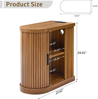 Table basse en bois sur mesure avec compartiments de rangement dissimulés à fermeture éclair, design moderne pour l'organisation du salon, de la salle à manger et de la chambre.