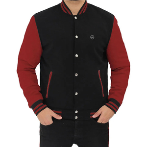 Chaqueta con letras de béisbol personalizada de lana y cuero para hombre, chaqueta universitaria Unisex de alta calidad, chaquetas universitarias bordadas personalizadas - Product Image 4
