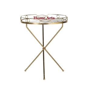 Bandeja de servicio de metal y vidrio con soporte Bandeja de servicio de té y café de tamaño personalizado de la más alta calidad al precio más bajo - Product Image 3