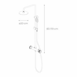 Columna de Ducha Termostática de Acero Inoxidable K2O Ocean Chillout para Baño y Aseo - Product Image 4