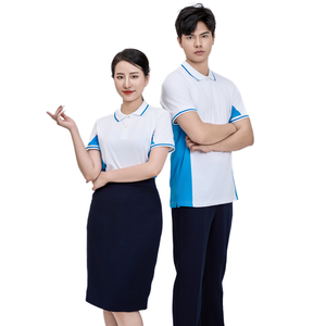 Women's <b>White</b> Blue Casual Breathable Anti-Wrinkle Eco-Friendly Woven Polyester Shirt Digital Printing Embroidery PT Cold Elastic - Product Image 2